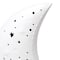 Simple Designs Porcelain Moon Shaped Table Lamp